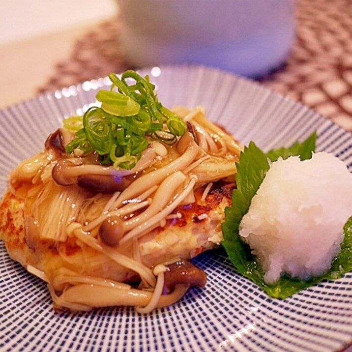 美味しいヘルシー！【鶏肉と豆腐のハンバーグ】